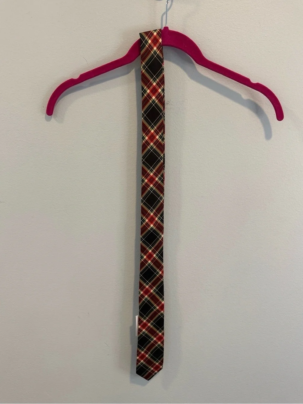 J. Crew Boys silk tie in Stewart tartan NWT